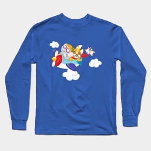 animals flying together Long Sleeve T-Shirt